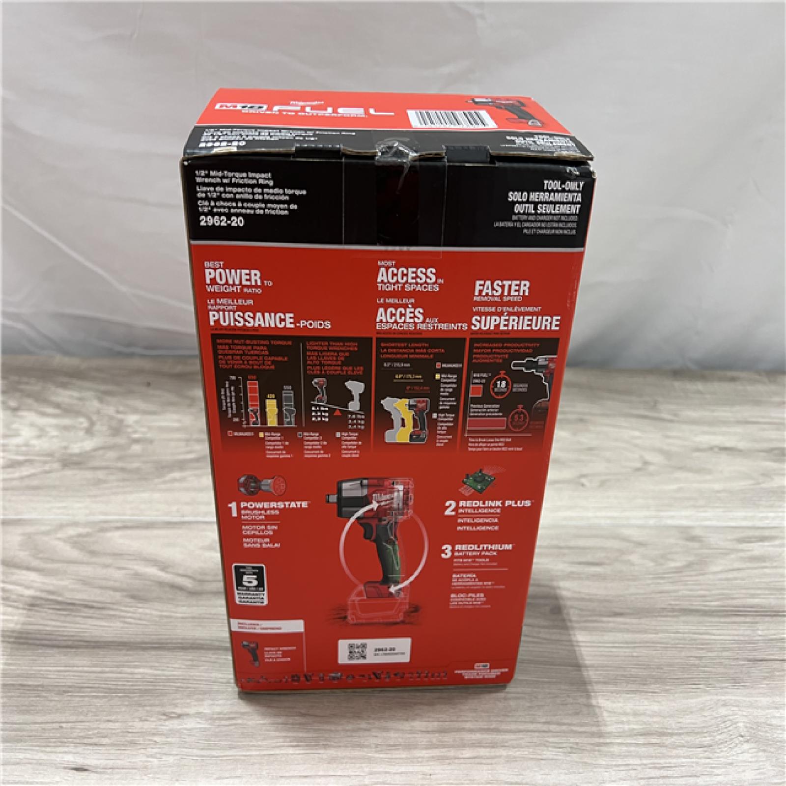 NEW Milwaukee FUEL Gen-2 18V Lithium-Ion Brushless Cordless Mid Torque 1/2 in. Impact Wrench w/Friction Ring (Tool-Only)