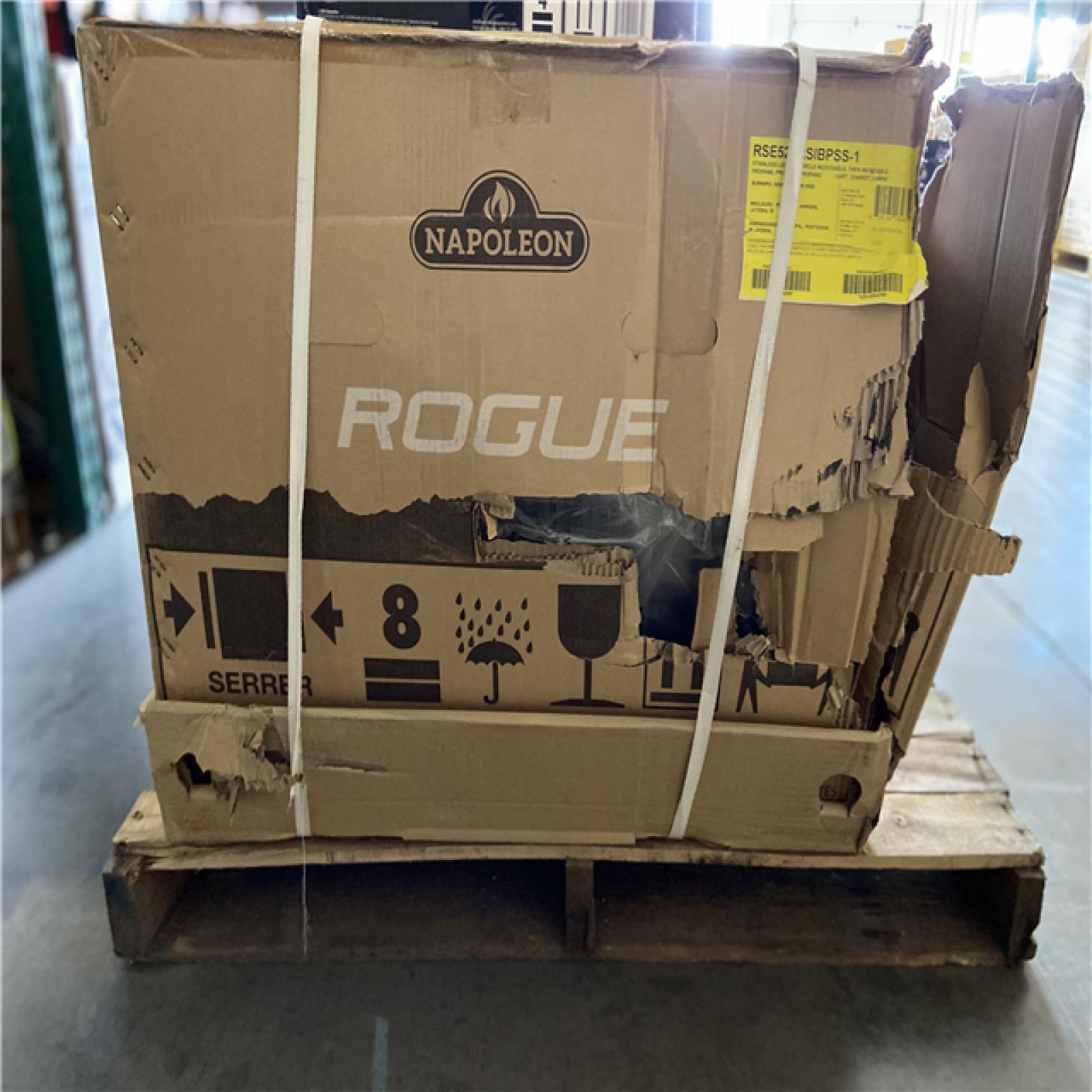 DALLAS LOCATION - NAPOLEON Rogue 4-Burner Propane Gas Grill in Stainless Steel with Infrared Rear and Side Burners