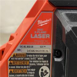 AS-IS Milwaukee 12-Volt Lithium-Ion Cordless Green 250 ft. 3-Plane Laser Level Kit