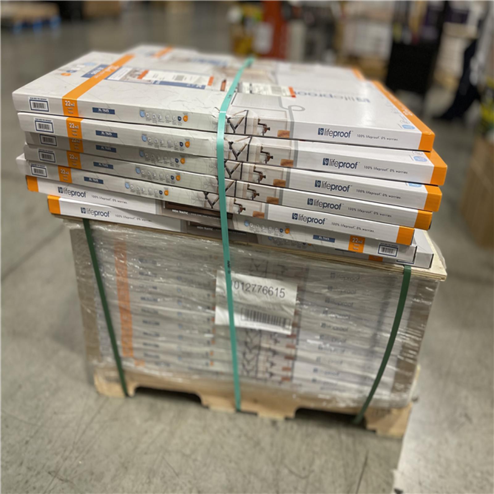 DALLAS LOCATION - Lifeproof Mountain Brook Marble 22 MIL x 18.5 in. W x 37 in. L Click Lock Waterproof Vinyl Tile Flooring (19.1 sq. ft./Case) PALLET-(37 UNITS)