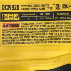 AS-IS DEWALT 20-Volt 21° Cordless Framing Nailer (Tool-Only)