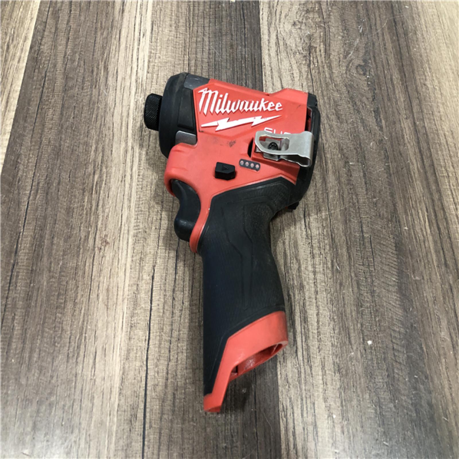 AS-IS Milwaukee FUEL 12V Lithium-Ion Brushless Cordless 1/4 in. Hex Impact Driver (Tool-Only)