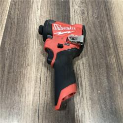 AS-IS Milwaukee FUEL 12V Lithium-Ion Brushless Cordless 1/4 in. Hex Impact Driver (Tool-Only)