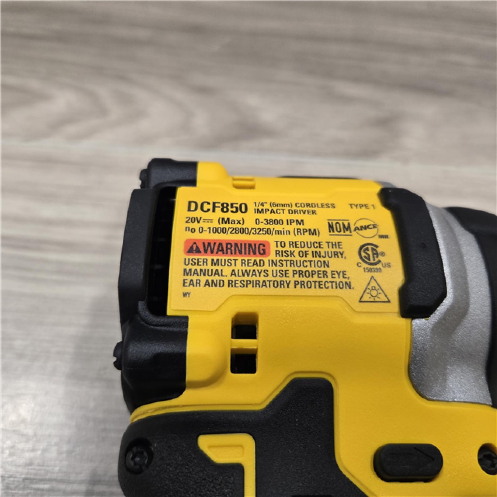 AS-IS DeWalt DCF850B 20V Cordless Compact 1/4 Impact Driver (Tool Only)