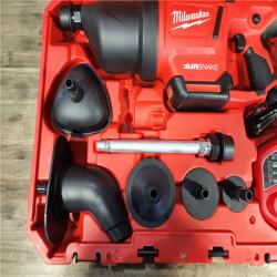 HOUSTON LOCATION - AS-IS M12 12-Volt Lithium-Ion Cordless Drain Cleaning Airsnake Air Gun Kit with (1) 2.0Ah Battery  Toilet Attachments