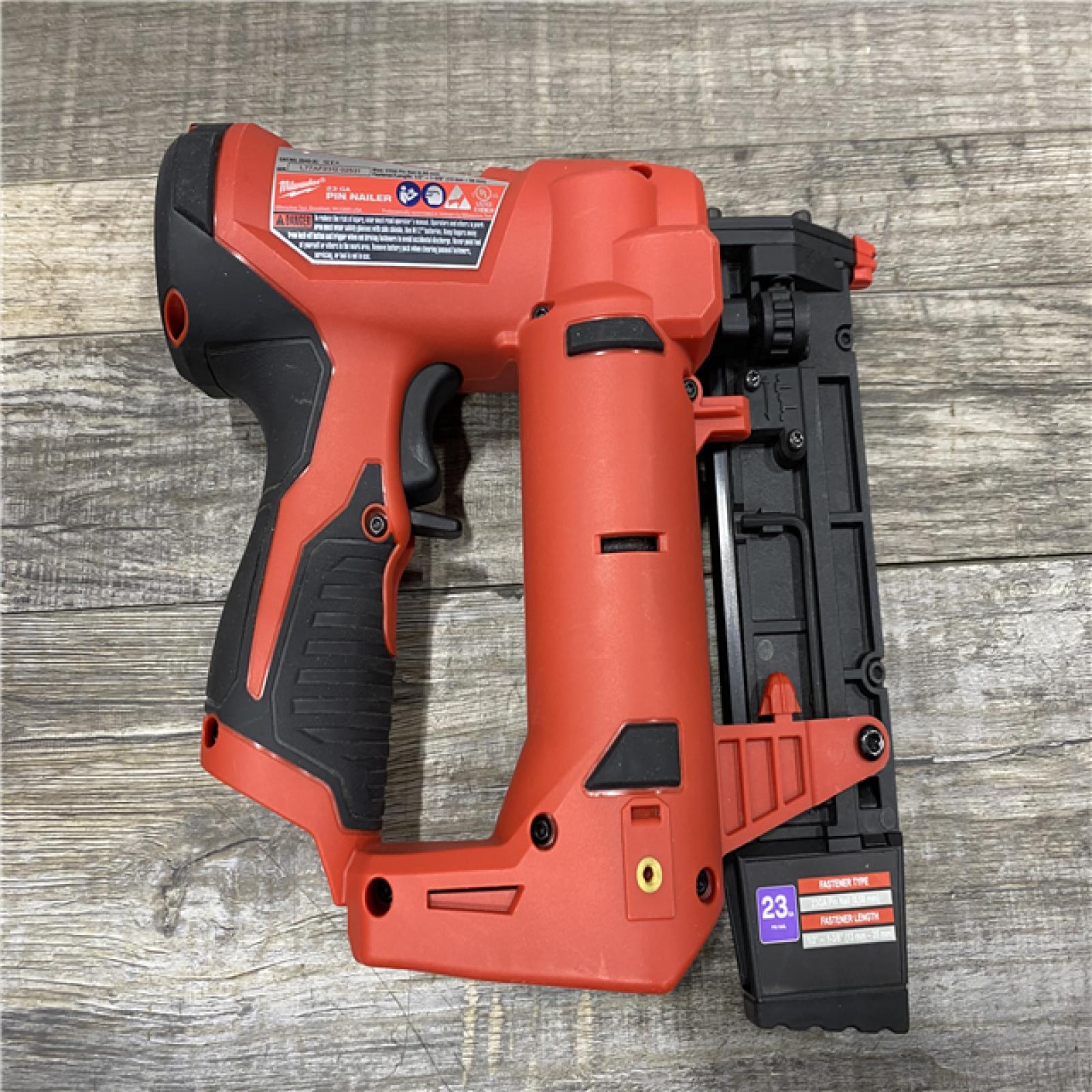 AS-IS Milwaukee 12-Volt 23-Gauge Lithium-Ion Cordless Pin Nailer (Tool-Only)