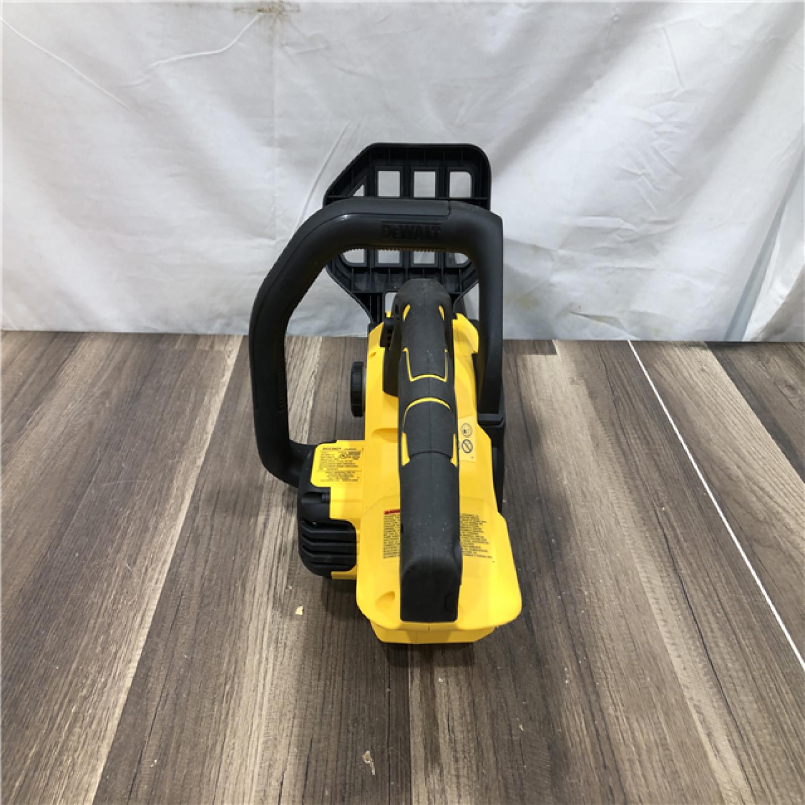AS-IS DEWALT 20-Volt MAX 12 in. Brushless Cordless Battery Powered Chainsaw Kit