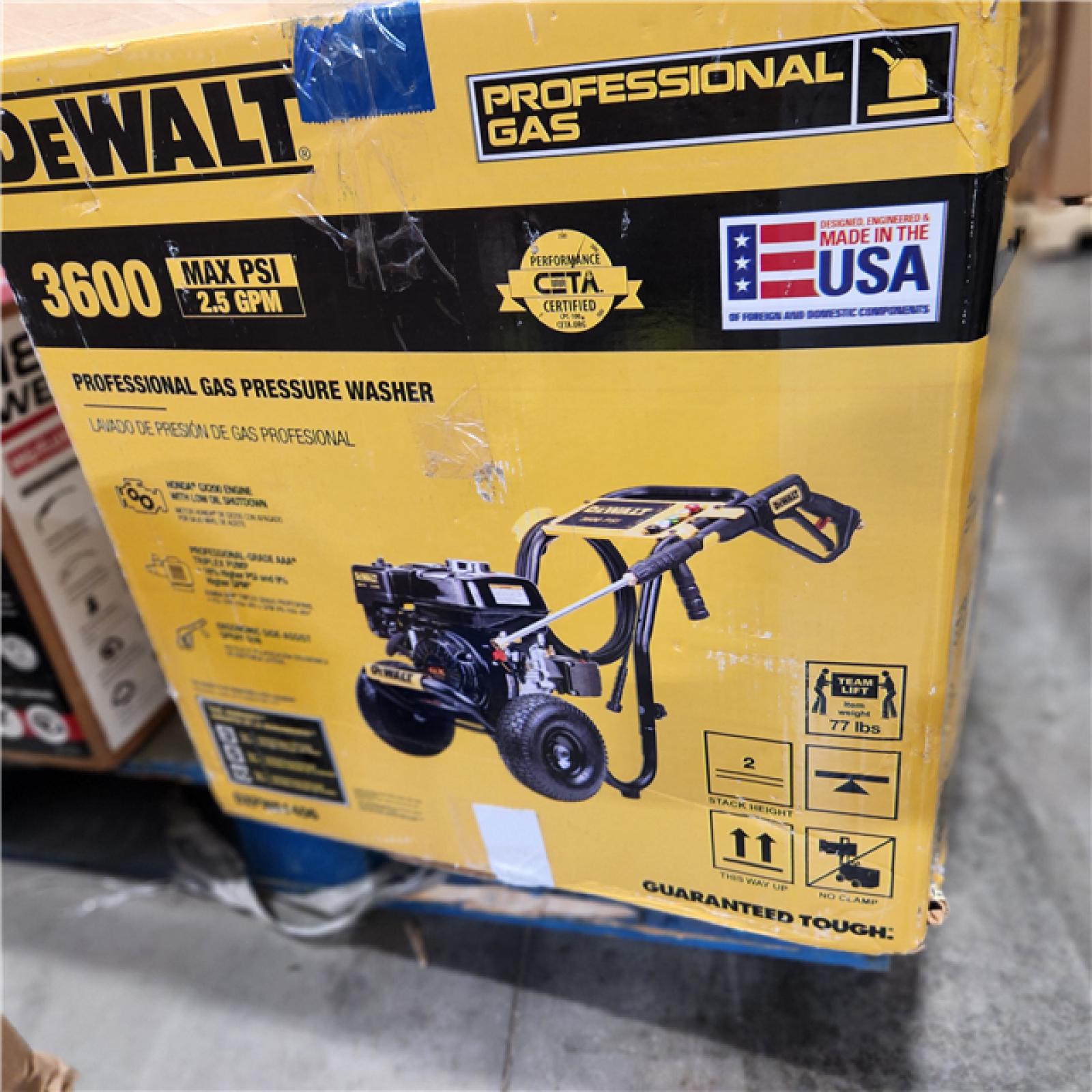 Dallas Location - As-Is DEWALT 3600 PSI 2.5 GPM Gas Pressure Washer