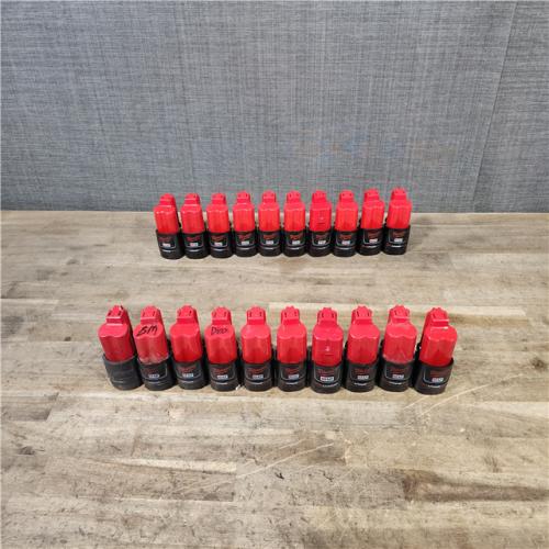 HOUSTON LOCATION - AS-IS MILWAUKEE BATTERY PACK QTY - 20