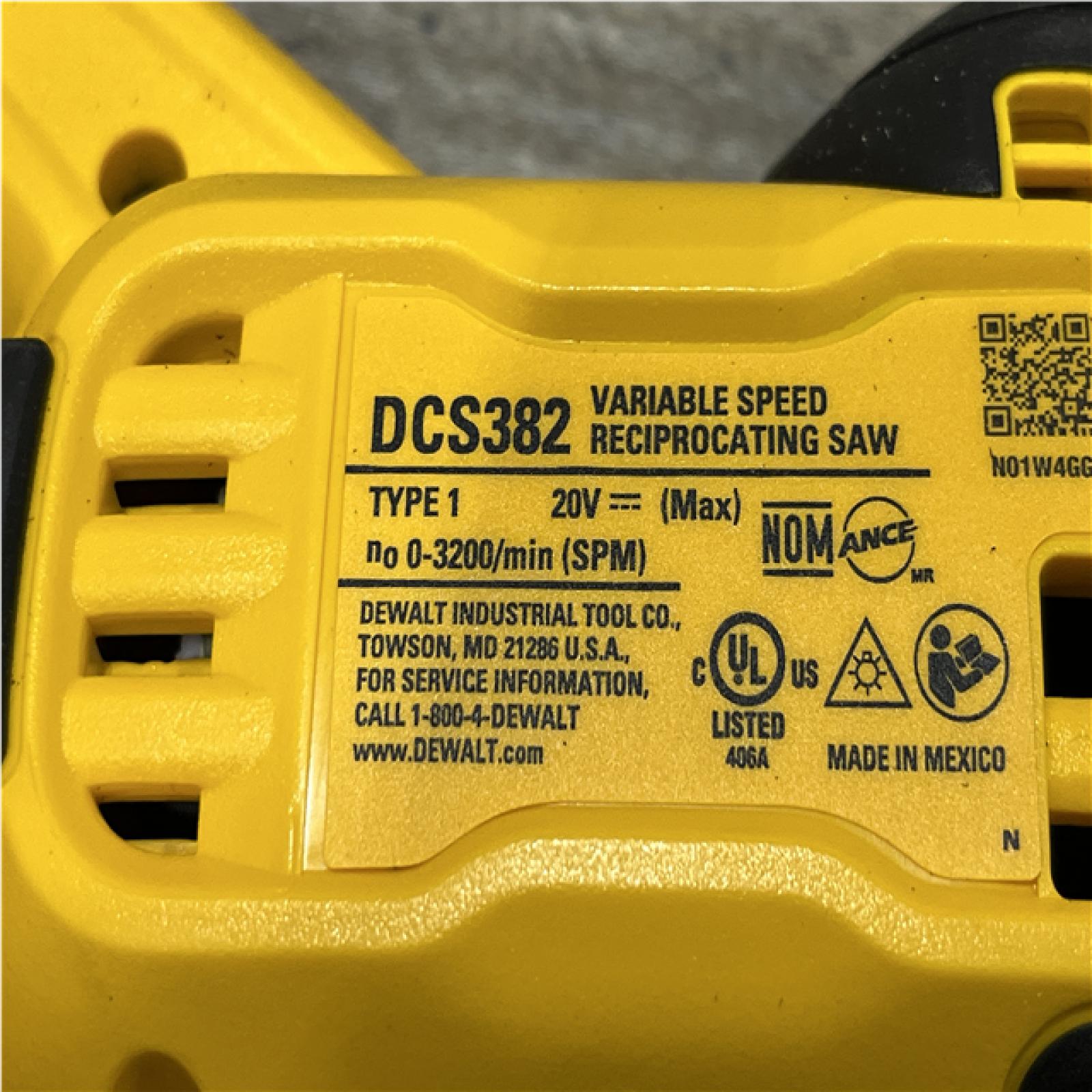 AS-IS DEWALT 20V MAX Cordless Brushless Reciprocating Saw (Tool Only)
