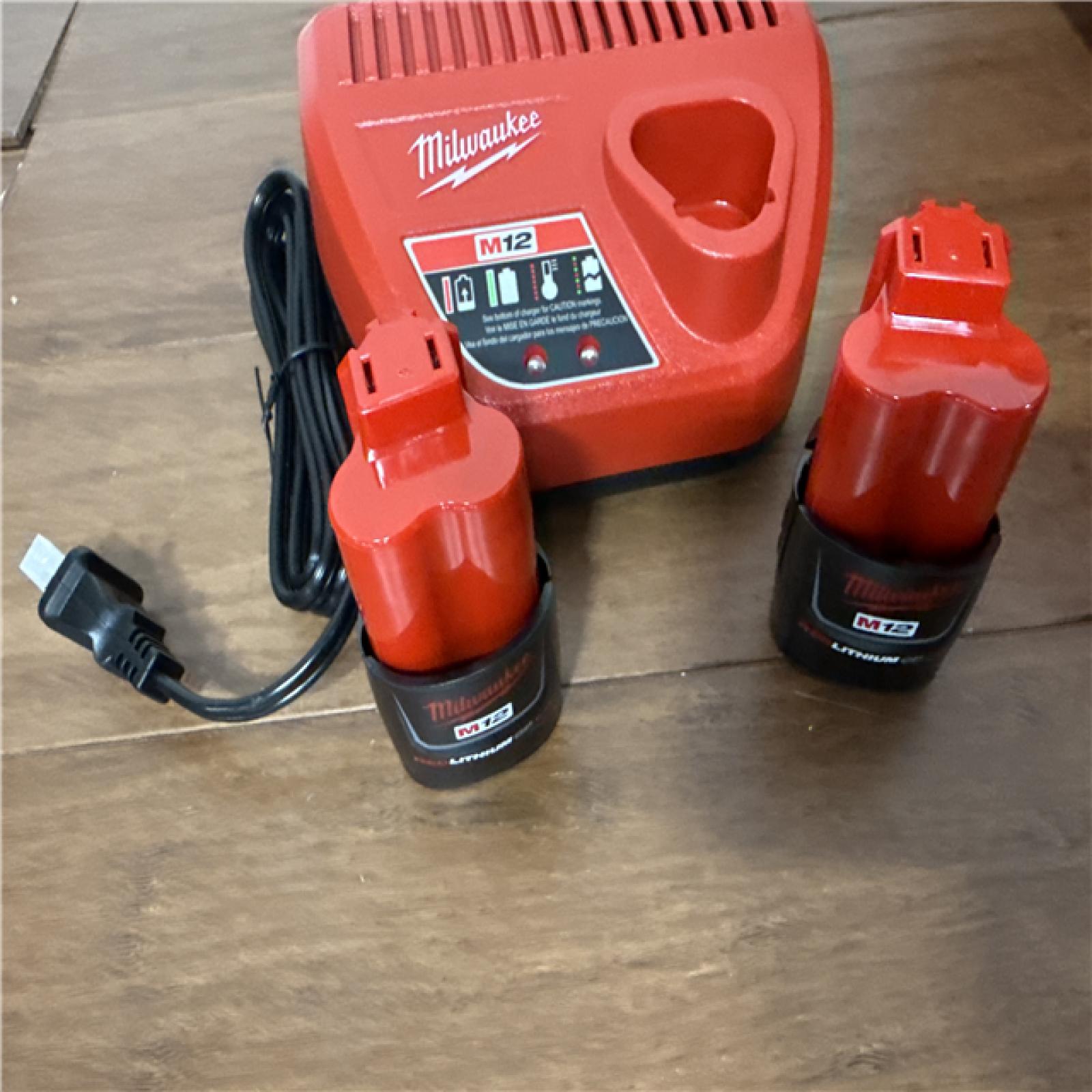 California AS-IS Milwaukee M12 Force Logic Press Tool Kit, Includes (2) Batteries, Charger & Hard Case