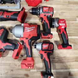 HOUSTON LOCATION - AS-IS (APPEARS LIKE NEW) M18 18-Volt Lithium-Ion Cordless Combo Kit 9-Tool with 2-Batteries  Charger and Tool Bag