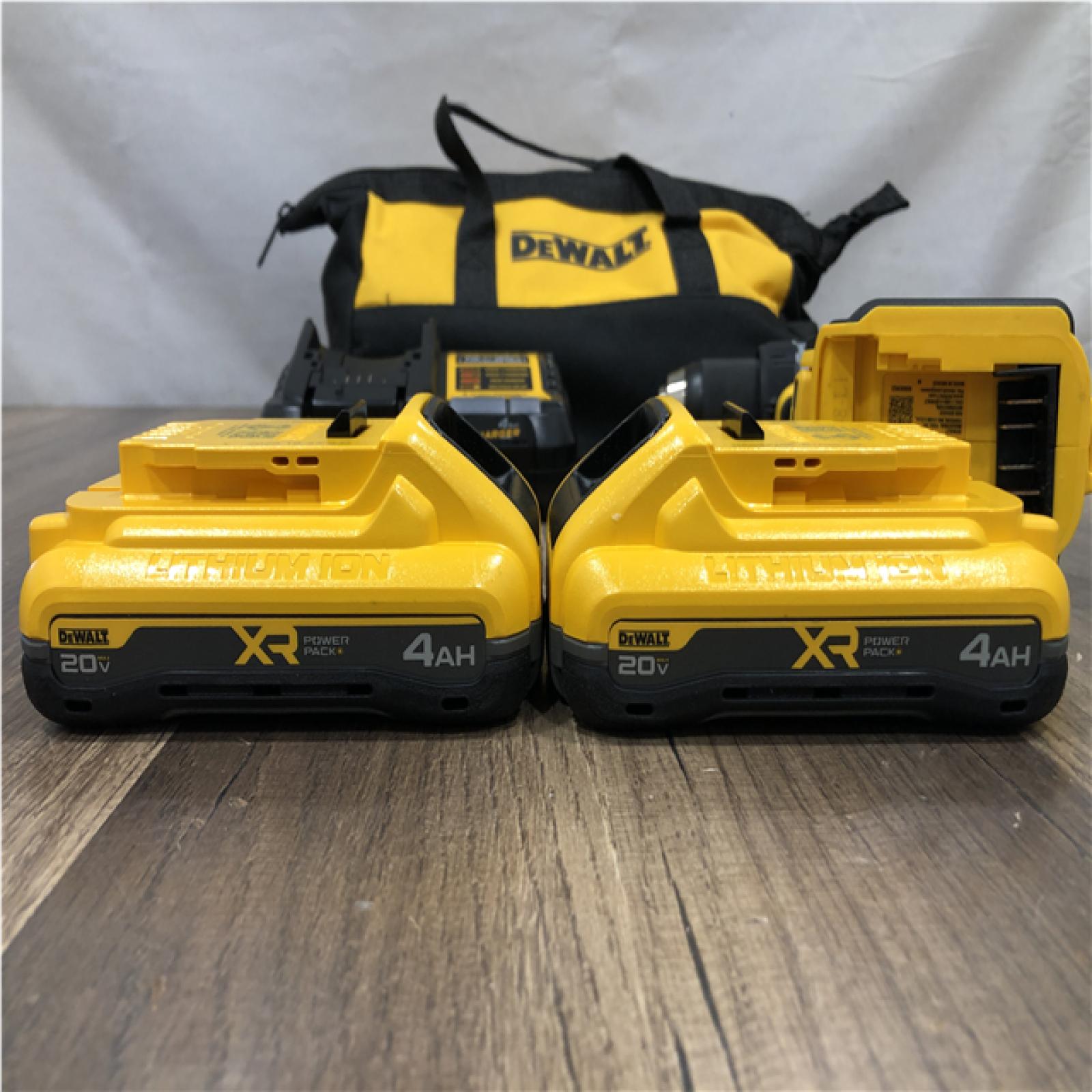 AS-IS  DEWALT 20V XR Lithium-Ion Cordless Brushless 1/2 in. Drill/Driver Kit
