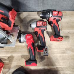 HOUSTON LOCATION - AS-IS Milwaukee M18 18-Volt Lithium-Ion Cordless Combo Kit 7-Tool with 2-Batteries, Charger
