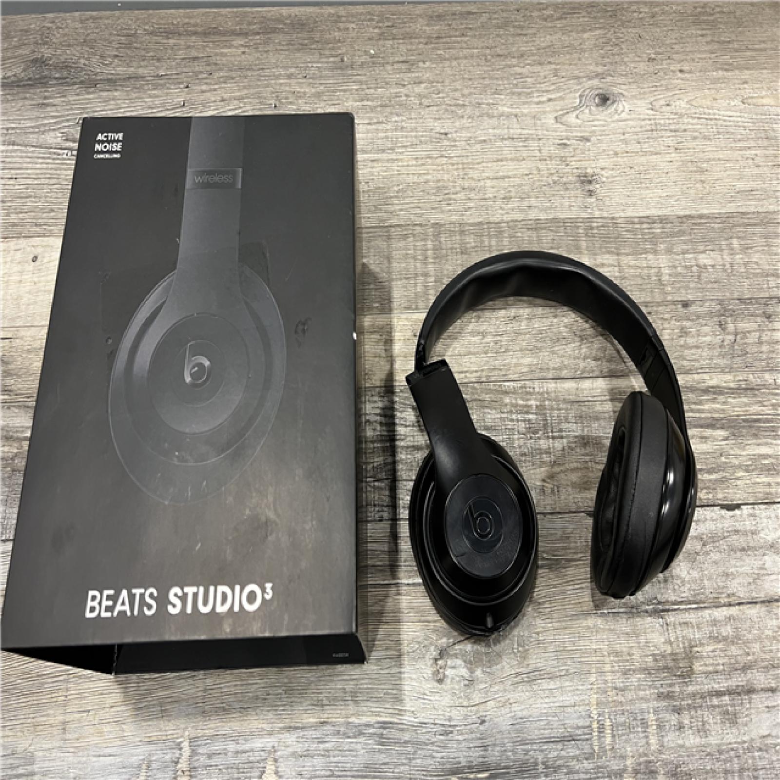 AS-IS Beats Studio3 Wireless Noise Cancelling Headphones with Apple W1 Headphone Chip- Matte Black