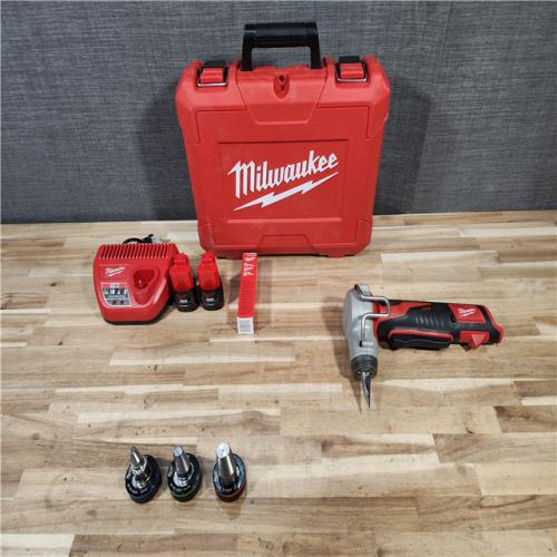 HOUSTON LOCATION - AS-IS M12 12-Volt Lithium-Ion Cordless PEX Expansion Tool Kit with (2) 1.5 Ah Batteries  (3) Expansion Heads and Hard Case