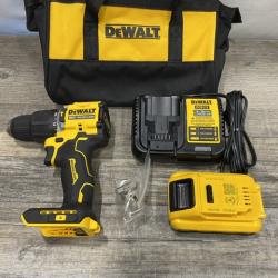 AS-IS DEWALT ATOMIC 20V Cordless 1/2 in. Compact Hammer Drill Kit