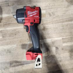 HOUSTON LOCATION - AS-IS Milwaukee M18 18V Fuel 1/2 Mid-Torque Impact Wrench Cordless Lithium-Ion Brushless with Friction Ring 2962-20 W/ BATTERY & CHARGER