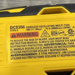 AS-IS DEWALT 20V MAX XR Cordless Brushless 3-Speed Oscillating Multi Tool Kit