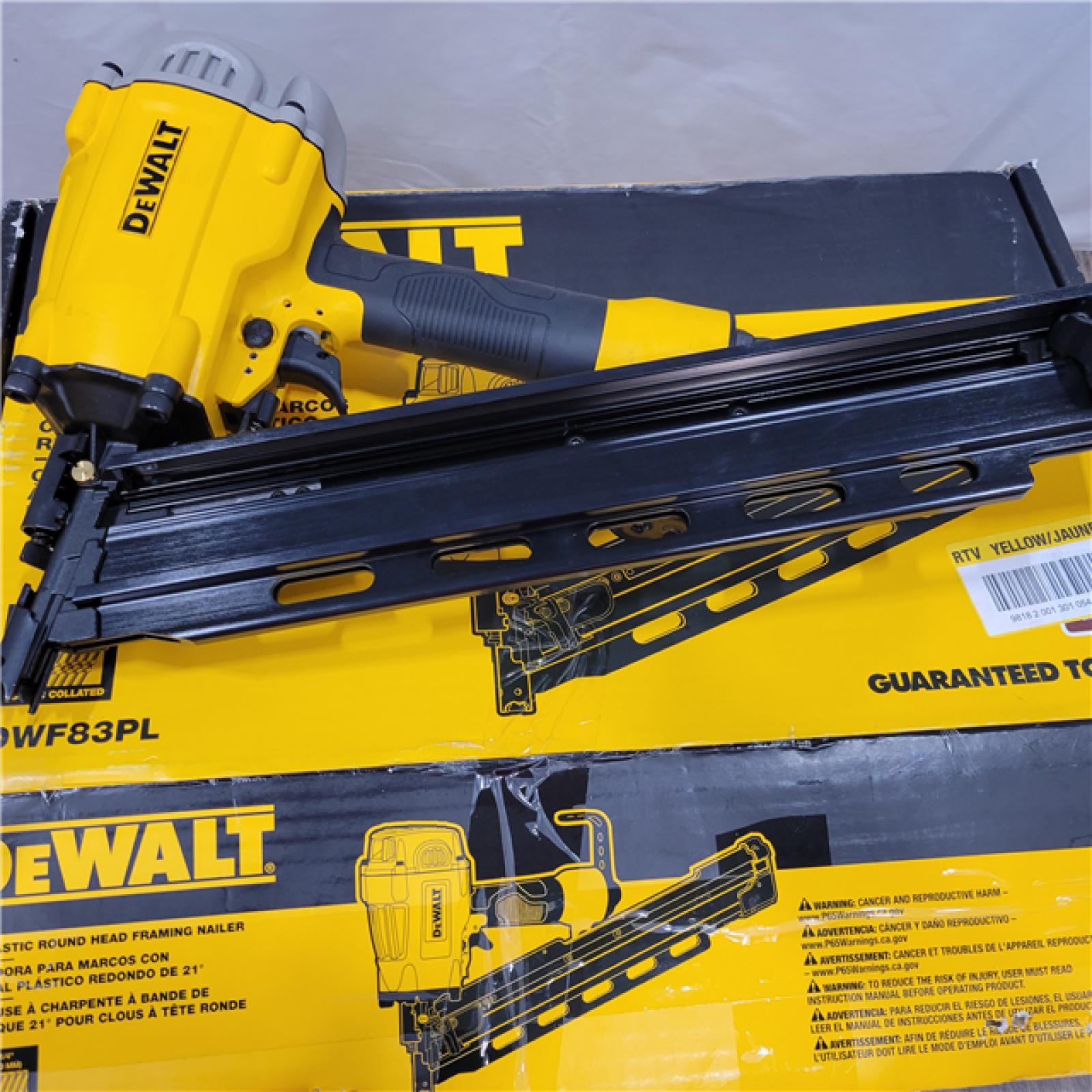 AS-IS DEWALT 21 Pneumatic Collated Framing Nailer