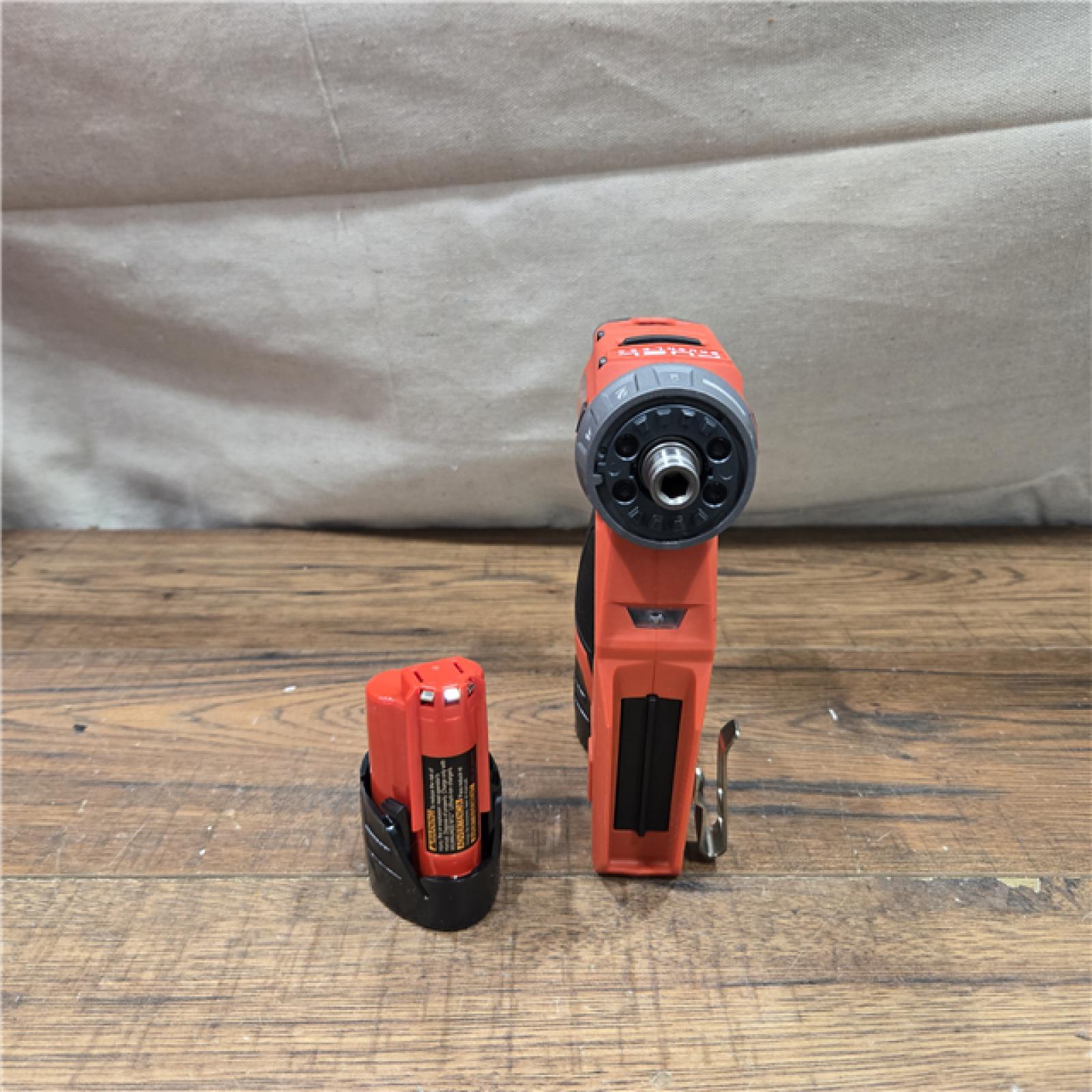 AS-IS Milwaukee M12 FUEL 12V Lithium-Ion Brushless Cordless 4-in-1 Installation 3/8 in. Drill Driver Kit with 4-Tool Heads