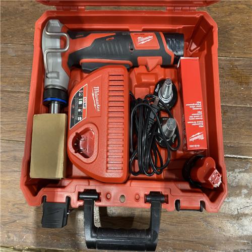 AS-IS M12 12-Volt Lithium-Ion Cordless PEX Expansion Tool Kit with (2) 1.5 Ah Batteries, (3) Expansion Heads and Hard Case