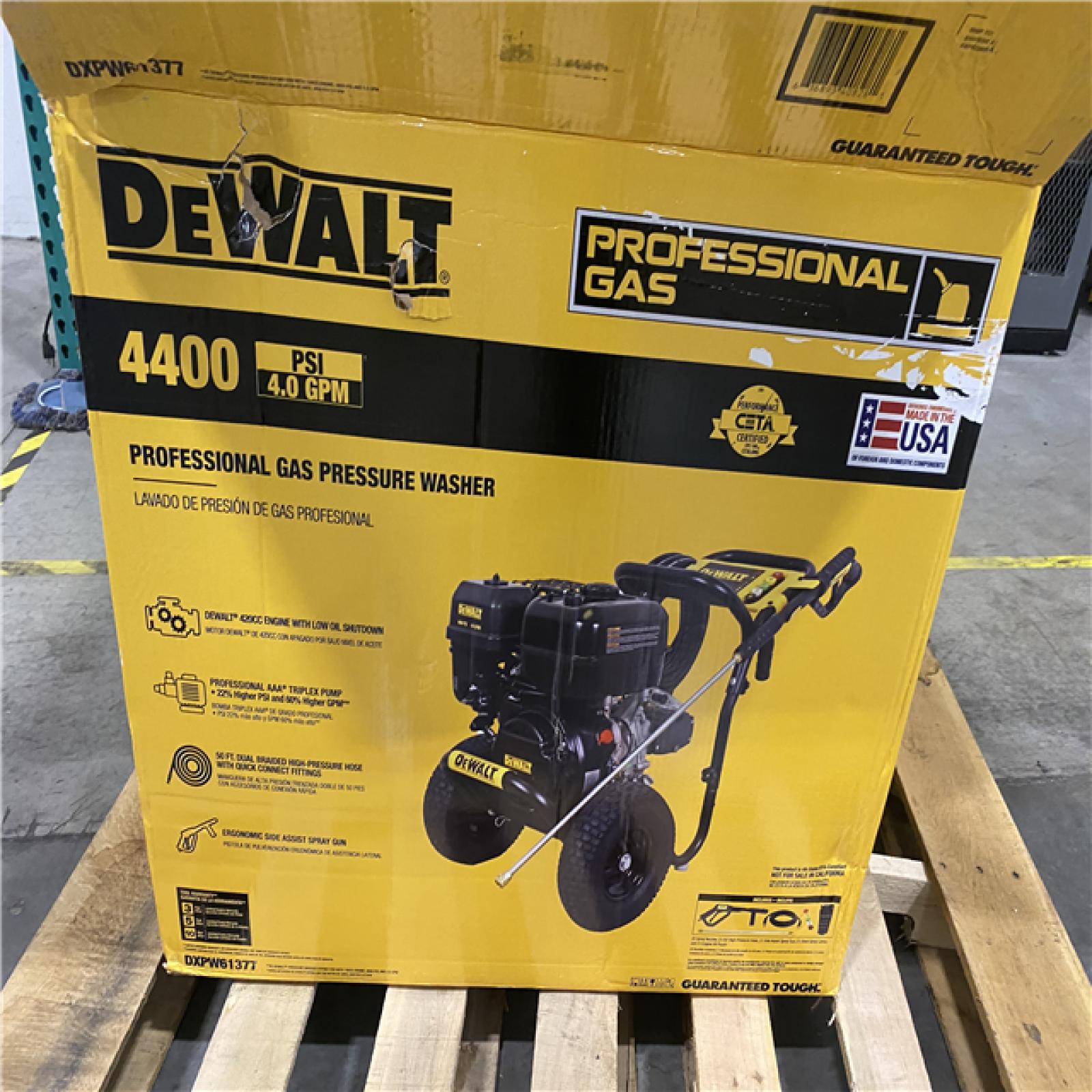 Dallas Location - As-Is DEWALT 4400 PSI 4.0 GPM Gas Pressure Washer