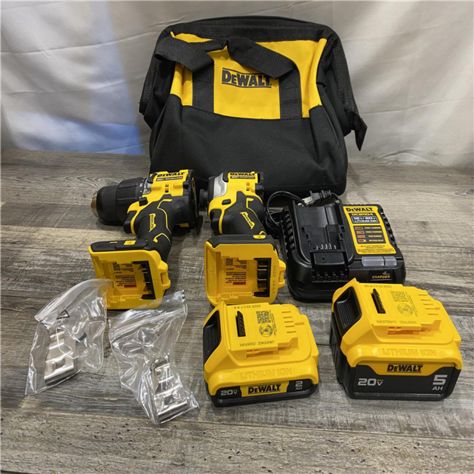 AS-IS DEWALT ATOMIC 20V MAX Lithium-Ion Cordless 2-Tool Combo Kit