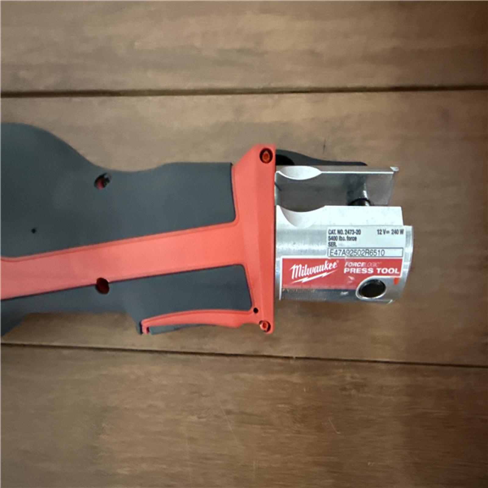 California AS-IS Milwaukee M12 Force Logic Press Tool Kit  Includes (2) Batteries  Charger and Hard Case