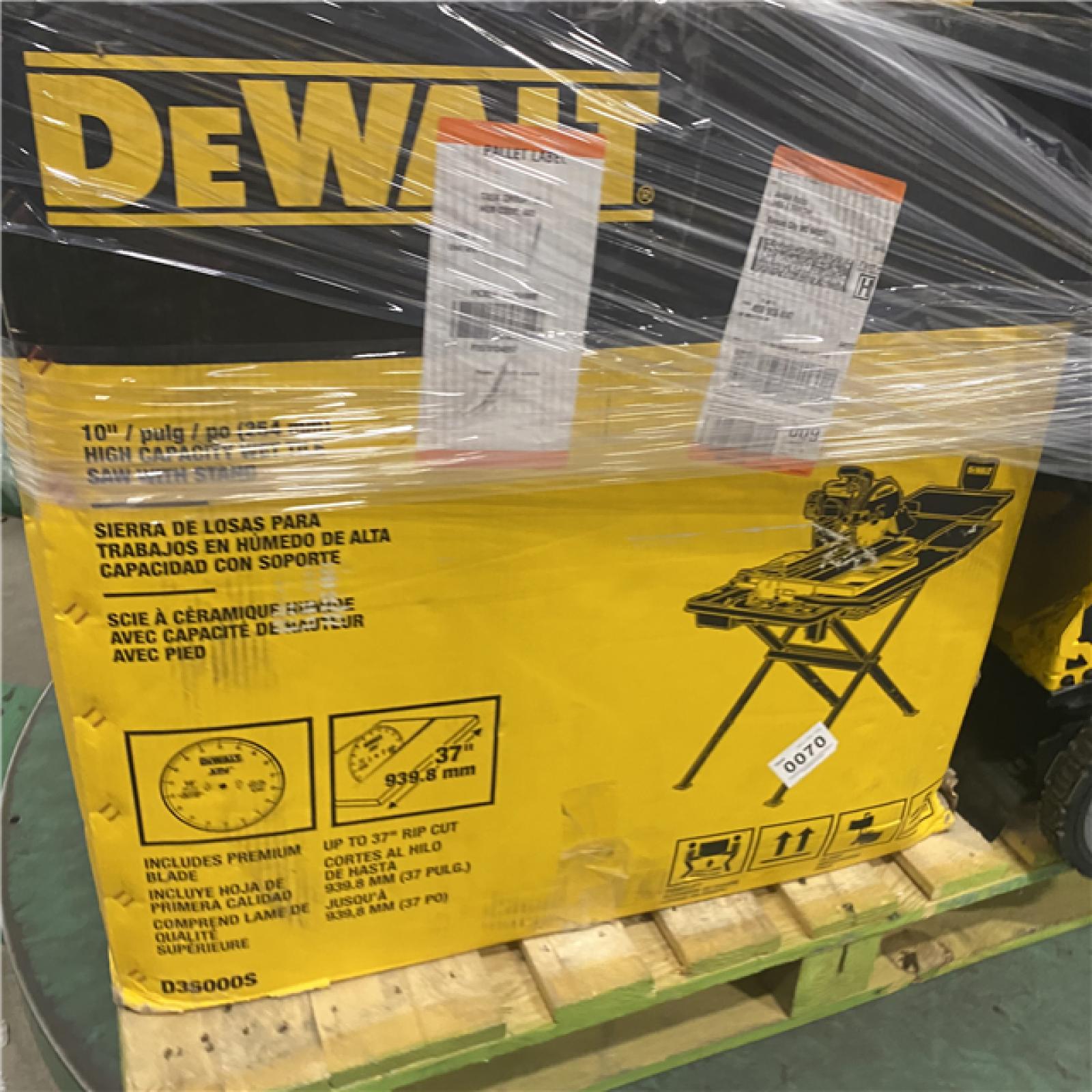 Dallas Location - As-Is DEWALT Tool Pallet