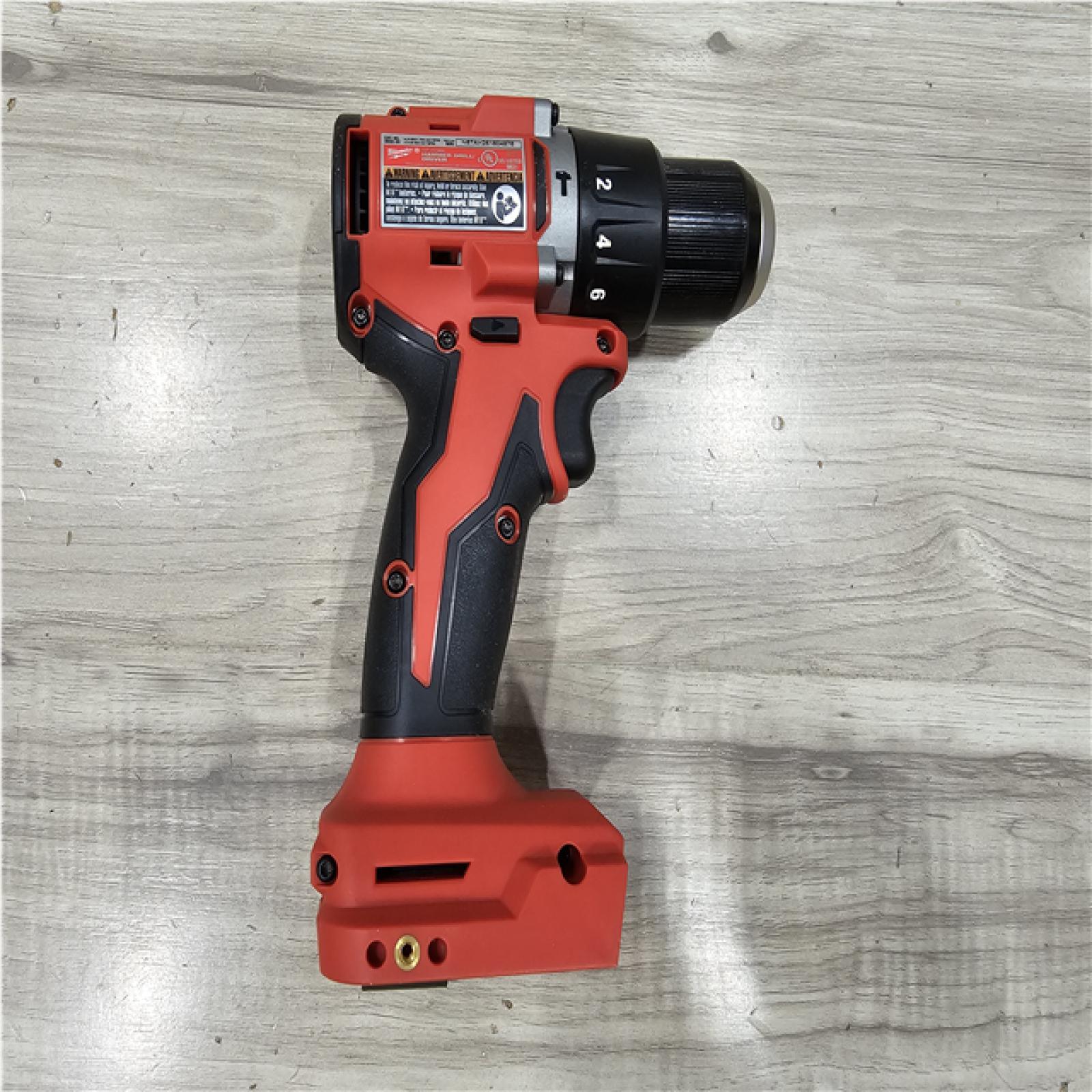 AS-IS Milwaukee 18V Lithium-Ion Brushless Cordless 1/2 in. Compact Hammer Drill/Driver Kit