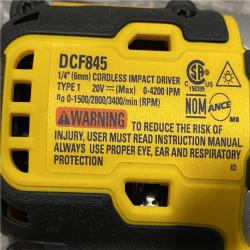 AS-IS DEWALT 20-Volt Maximum XR Cordless Brushless 1/4 in. 3-Speed Impact Driver (Tool-Only)