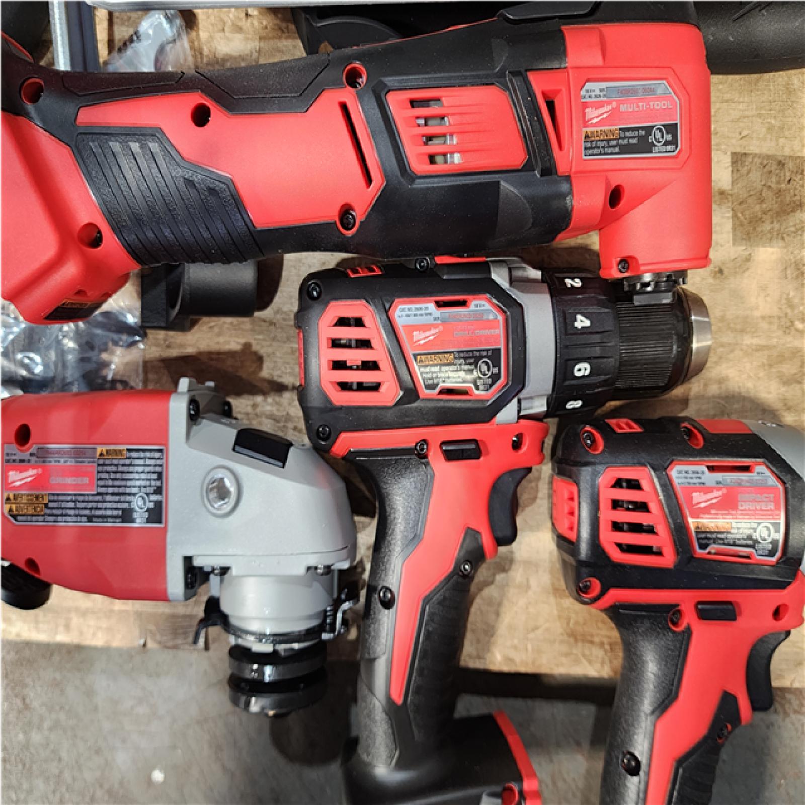 Houston Location AS-IS M18 18-Volt Lithium-Ion Cordless Combo Kit (6-Tool) with 2-Batteries  Charger and Tool Bag