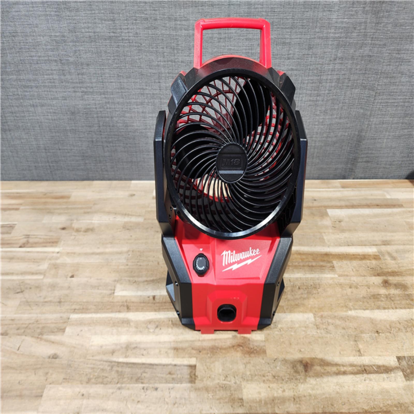 HOUSTON LOCATION - AS - IS Milwaukee 18-Volt Lithium-Ion Brushless Cordless PACKOUT Jobsite Fan (Tool-Only)