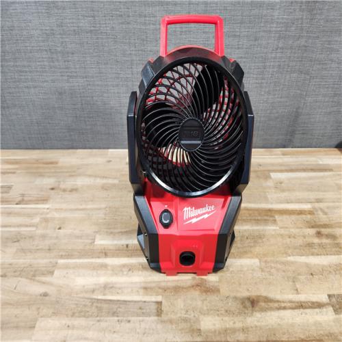 HOUSTON LOCATION - AS - IS Milwaukee 18-Volt Lithium-Ion Brushless Cordless PACKOUT Jobsite Fan (Tool-Only)