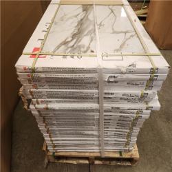 Phoenix NEW Daltile Wenrose Calacatta Topaz 24 in. x 48 in. Polished Porcelain Marble Look Floor and Wall Tile (387 sq. ft./25 case)