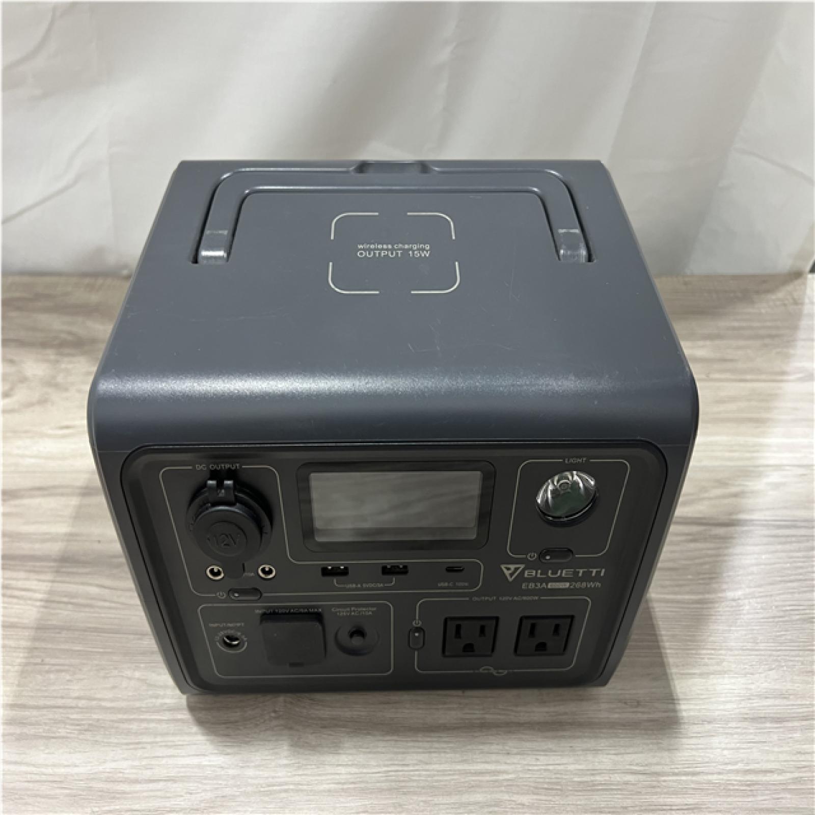 AS-IS BLUETTI EB3A Portable Power Station  268Wh Solar Generator LiFePO4 Battery
