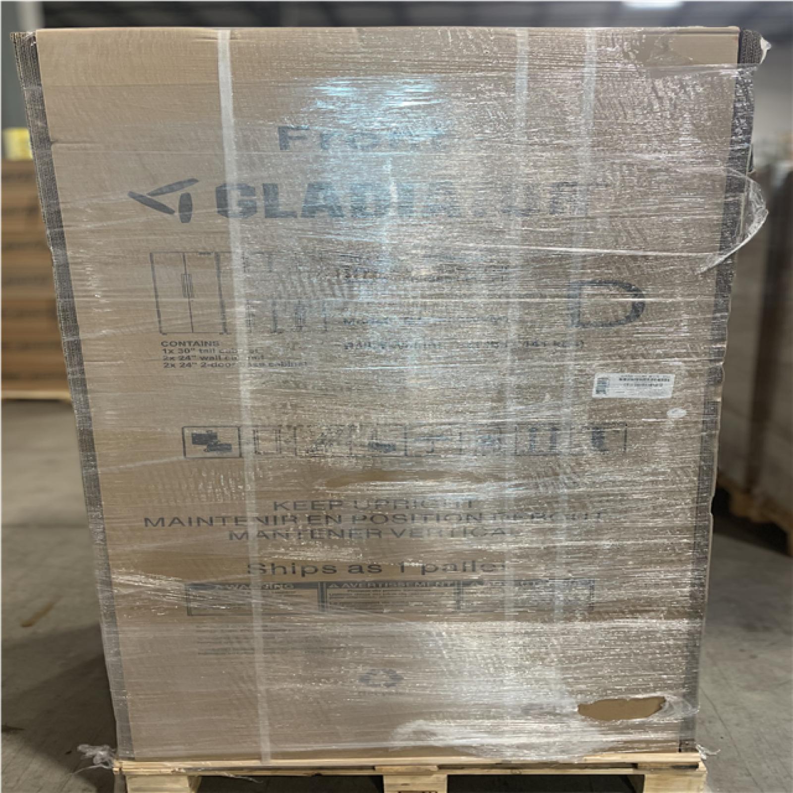 DALLAS LOCATION-Gladiator Flex 78 in W x 75 in H x 19 in D Pre-Assembled 24 Gauge Welded Steel 5-Piece Garage Storage System in Silver Tread (2 SETS)