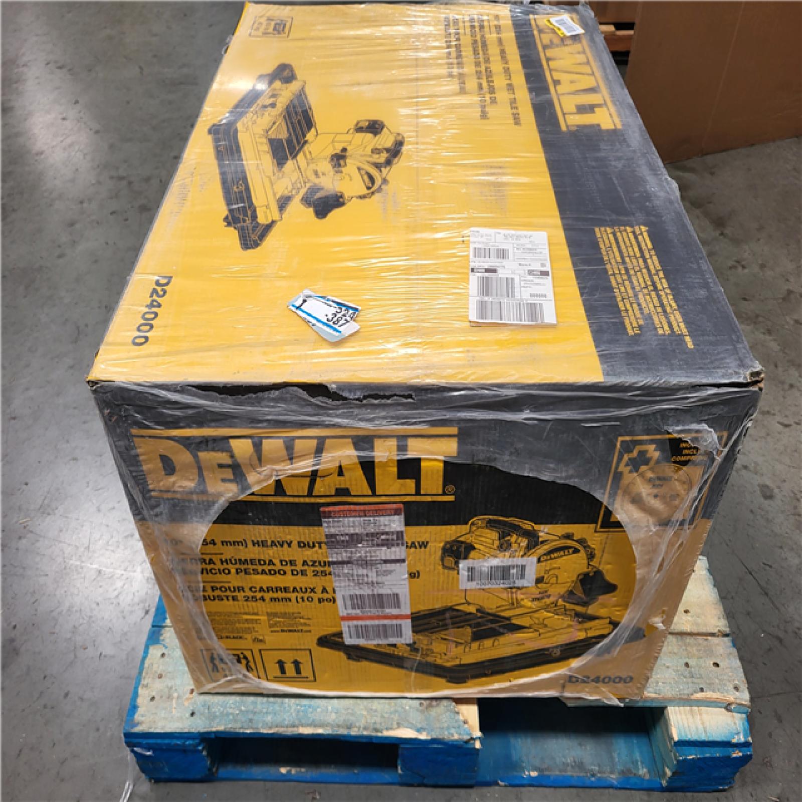 CALIFORNIA AS-IS NEW DEWALT HEAVY DUTY WET TILE SAW