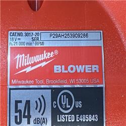 Houston Location AS-IS Milwaukee FUEL 120 MPH 500 CFM 18V Lithium-Ion Brushless Cordless Handheld Blower (Tool-Only)