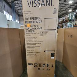Phoenix NEW Vissani 18.1 cu. ft. Top Freezer Refrigerator with Adjustable Glass Shelving in White, Garage Ready