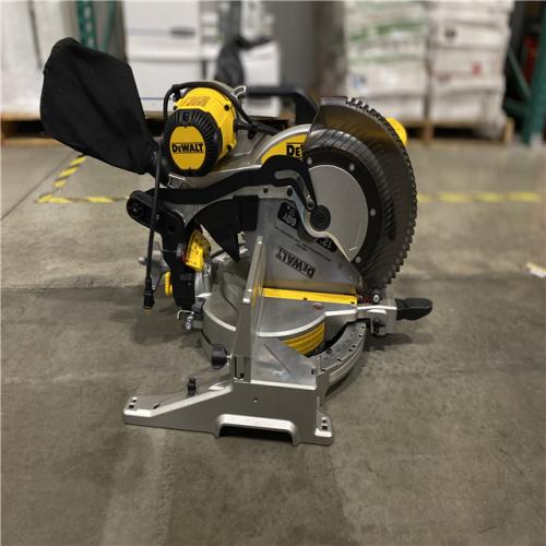 Dallas Location - As-Is 	AS-IS - DeWalt 15 Amp Corded 12 in. Compound Double Bevel Miter Saw