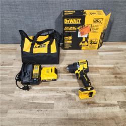 HOUSTON LOCATION - AS - IS DEWALT Atomic 20V Lithium-Ion Cordless Compact 1/2 in. Drill/Driver Kit