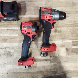 HOUSTON LOCATION - AS - IS Milwaukee FUEL 18V Lithium-Ion Brushless Cordless Hammer Drill and Impact Driver Combo Kit