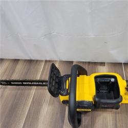 AS-IS   DEWALT  FLEXVOLT 60V MAX 16in. Brushless Cordless Battery Powered Chainsaw Kit with (1) FLEXVOLT 2 Ah Battery & Charger