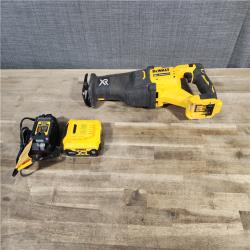 HOUSTON LOCATION - AS-IS DEWALT 20V MAX XR BRUSHLESS RECIPROCATING SAW with POWER DETECT W/ BATTERY & CHARGER