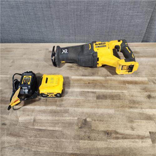 HOUSTON LOCATION - AS-IS DEWALT 20V MAX XR BRUSHLESS RECIPROCATING SAW with POWER DETECT W/ BATTERY & CHARGER