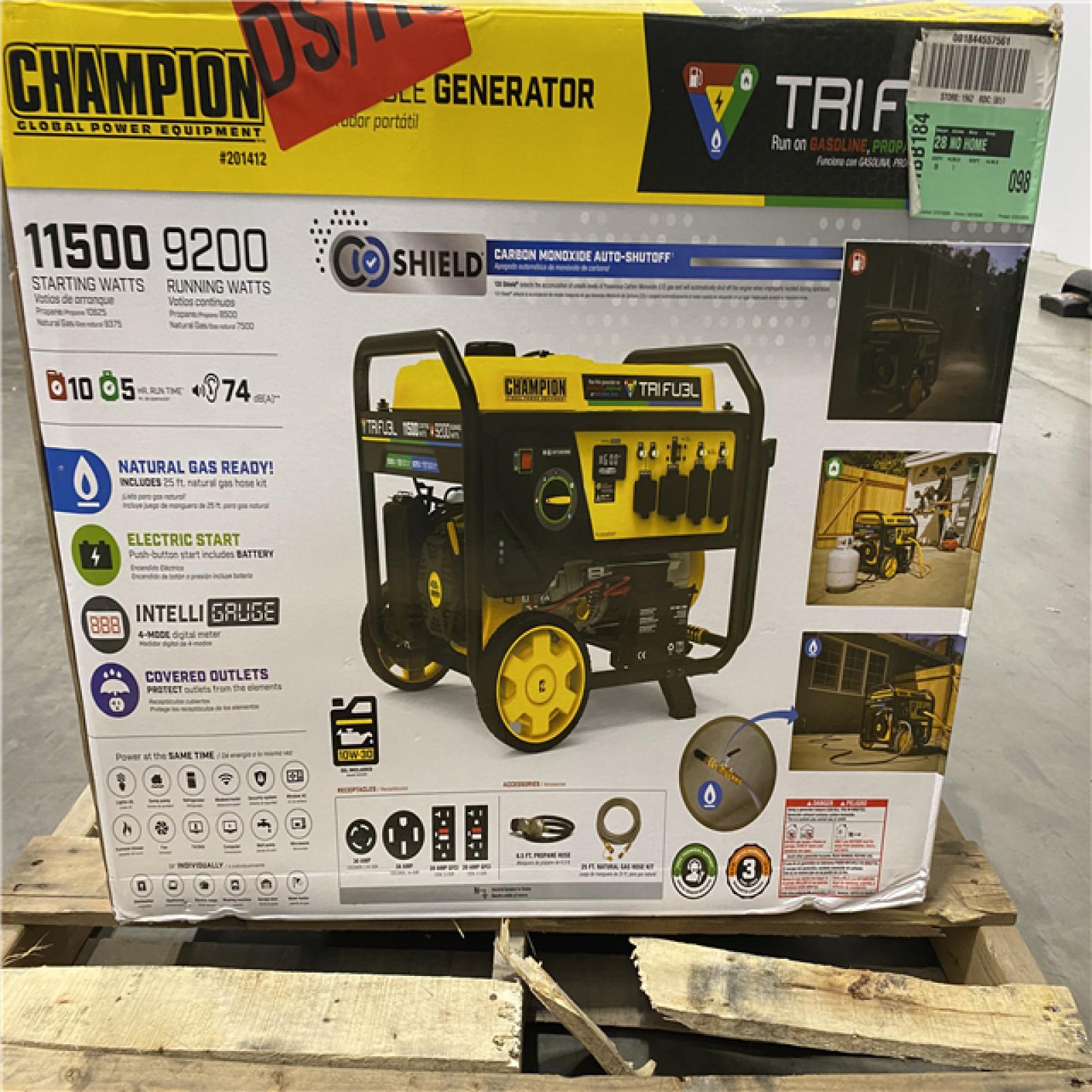 Dallas Location - As-Is Champion Power Equipment 9200-Watt Gasoline Portable Generator