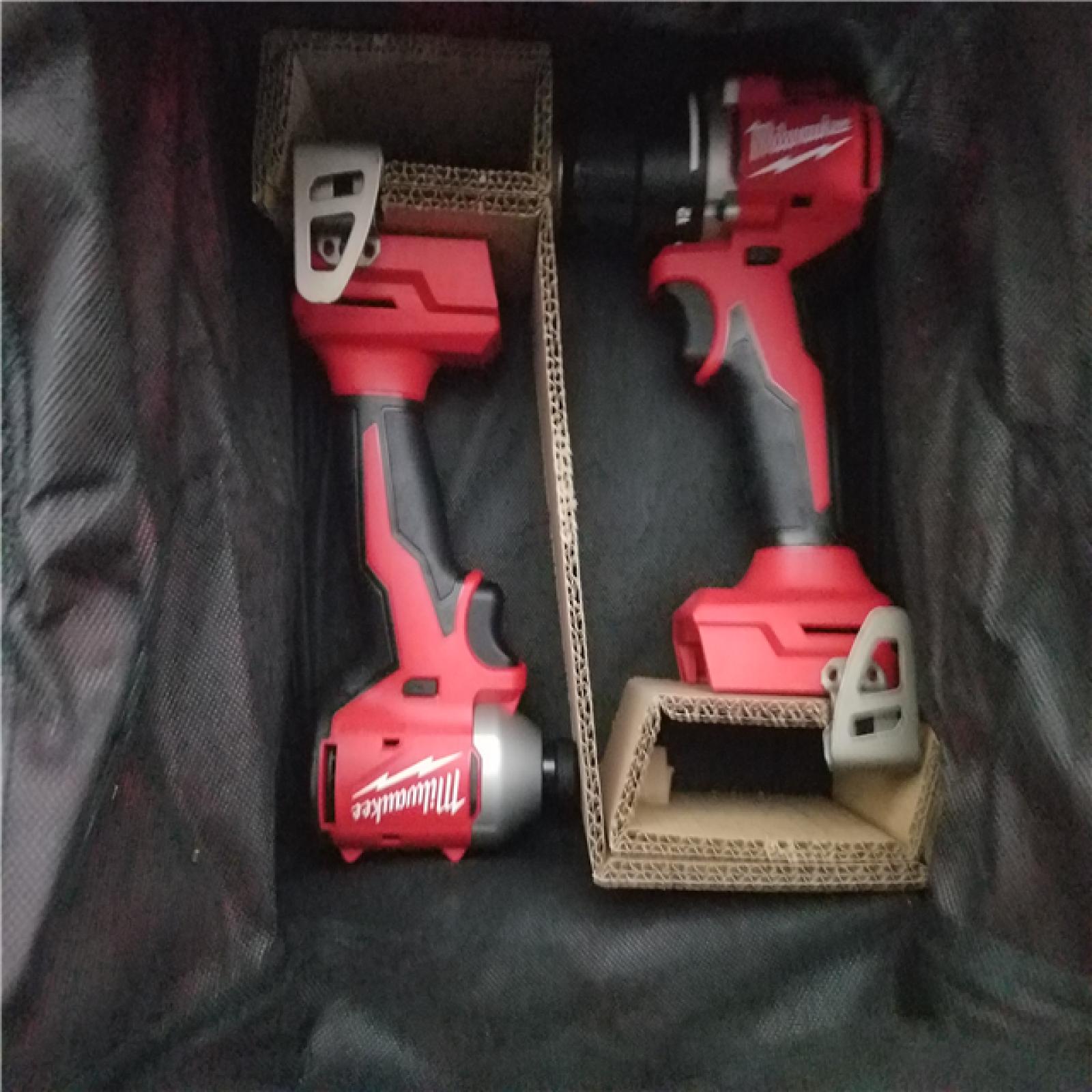 California NEW Milwaukee M18 Compact Brushless 2-Tool Combo Kit  Includes (2) Batteries  Charger & Bag