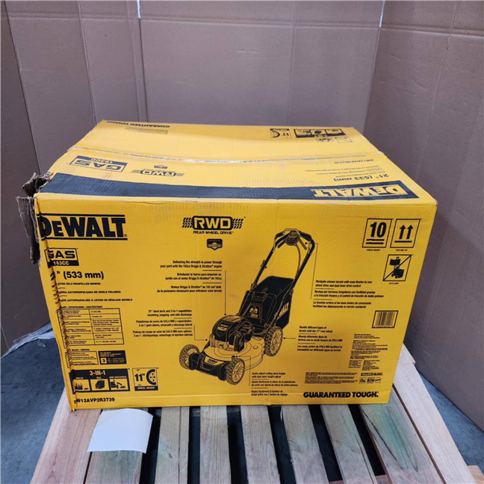 CALIFORNIA AS-IS DEWALT MOWER